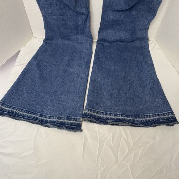 Driftwood Flare Leg Farrah Tonal Jeans Womens 32x33 Frayed Hem Boho Hippie EUC - Picture 6 of 9